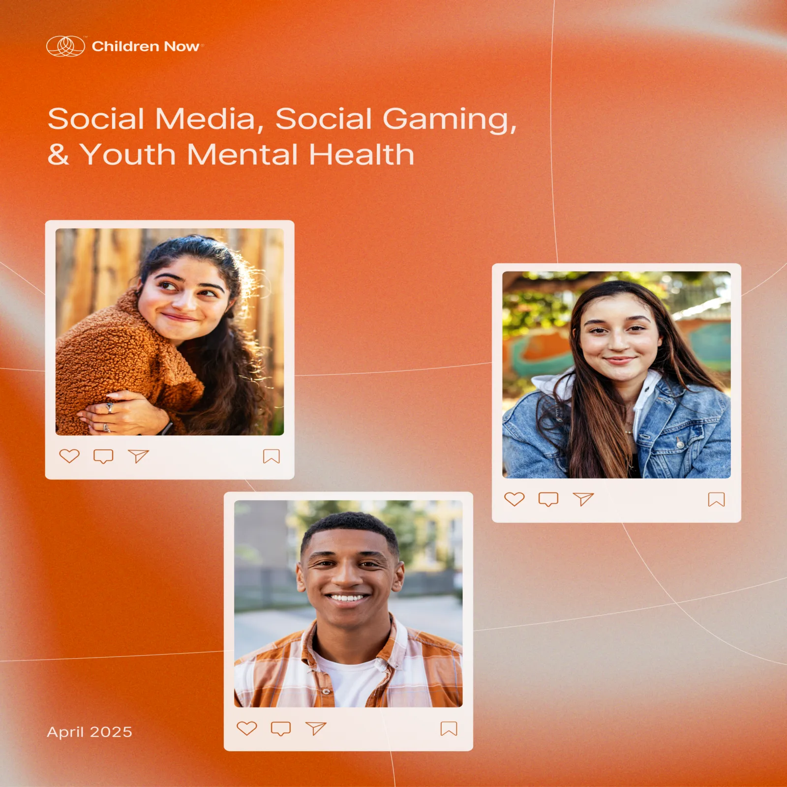 youth mental health brief Brief cover showing three youth portraits in an Instagram UI frame