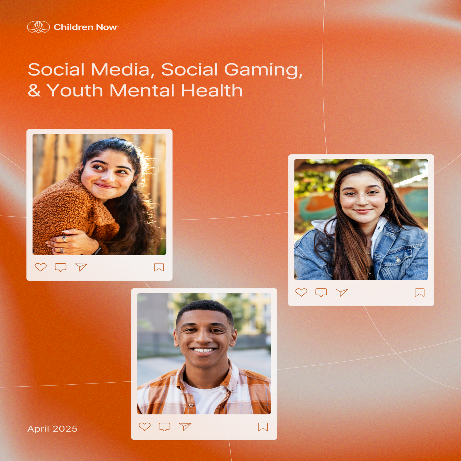 youth mental health brief Brief cover showing three youth portraits in an Instagram UI frame